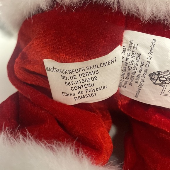 Dancing/Musical Santa Clause Plus with Santa Suit Beverly Hills Teddy Bear Co. - Picture 6 of 7